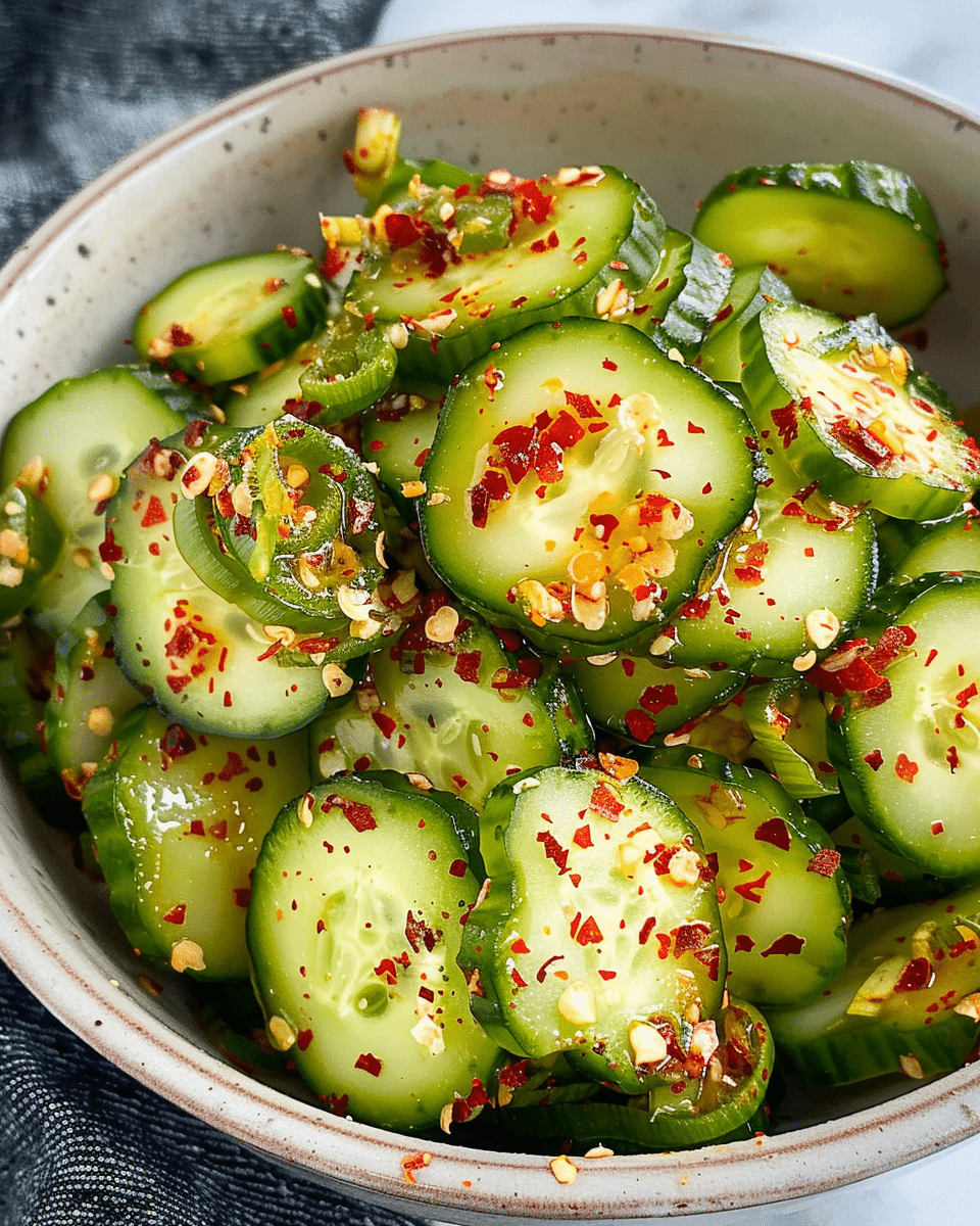 Korean Spicy Cucumber Salad