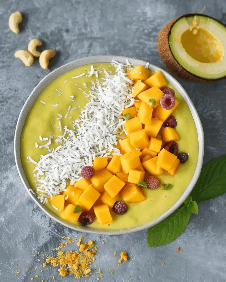 Mango Coconut Smoothie Bowl