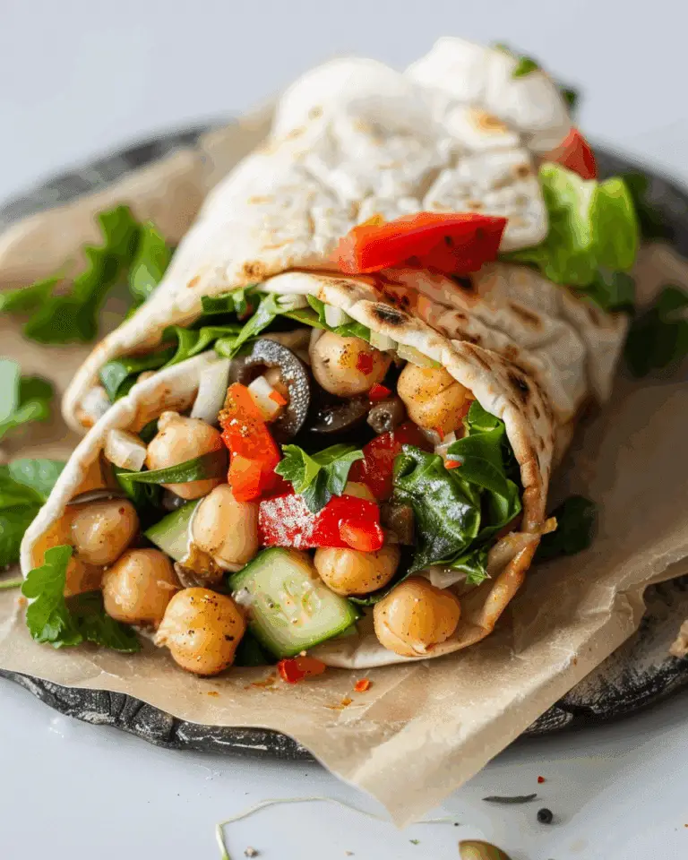 Mediterranean Chickpea Wraps