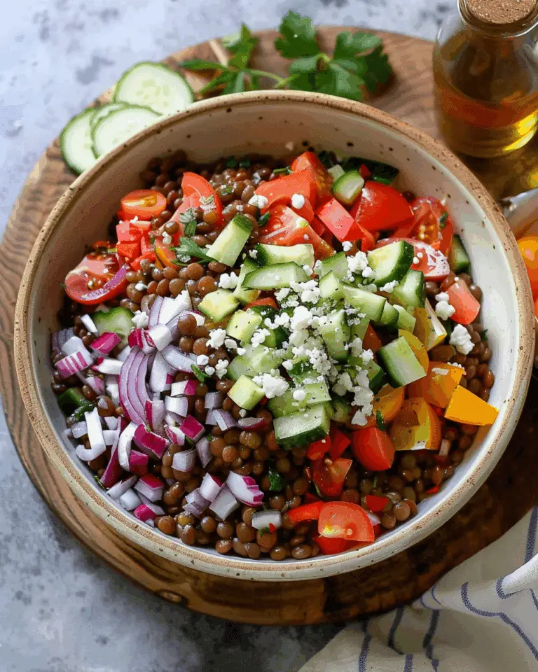Mediterranean Lentil Salad