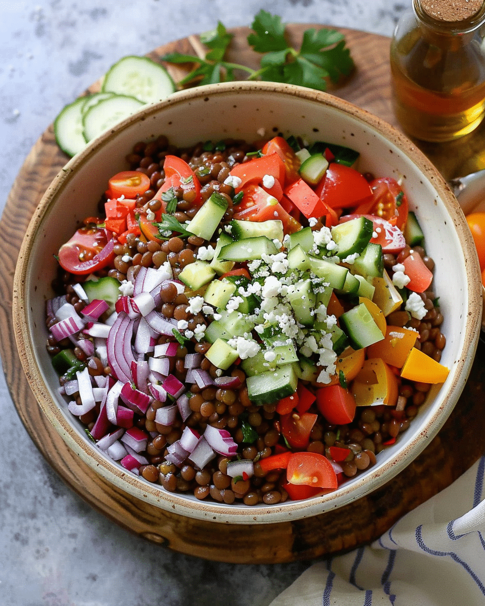 Mediterranean Lentil Salad