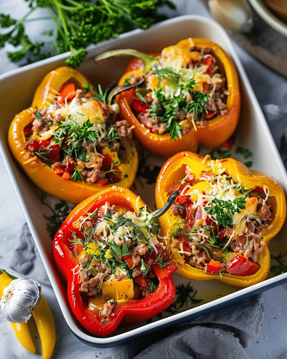 Mediterranean Stuffed Peppers