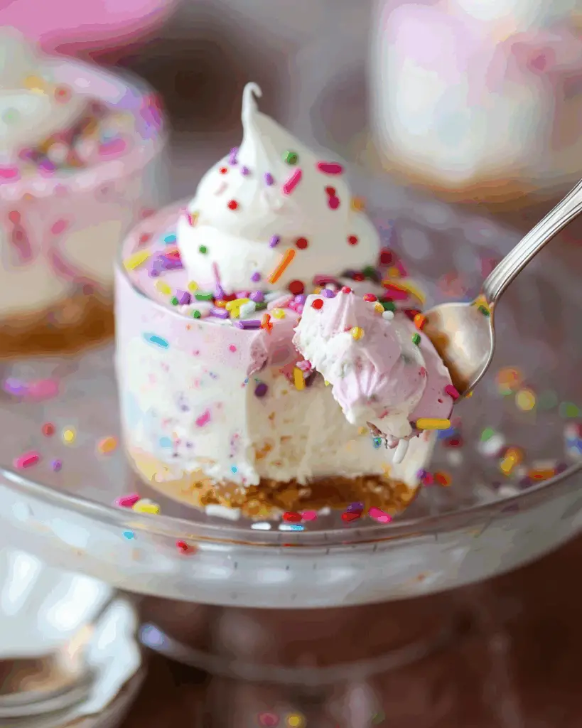No-Bake Funfetti Cheesecake