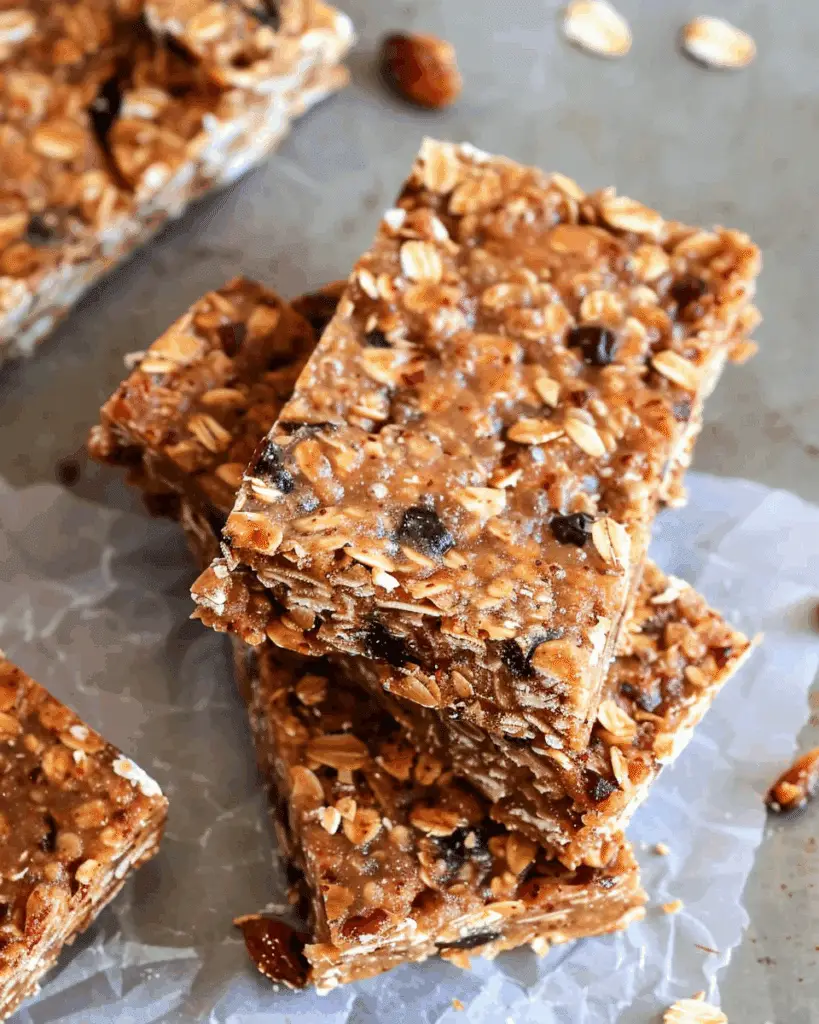 No-Bake Homemade Energy Bars with Oats and Dates