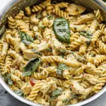 One Pot Creamy Pesto Chicken Pasta