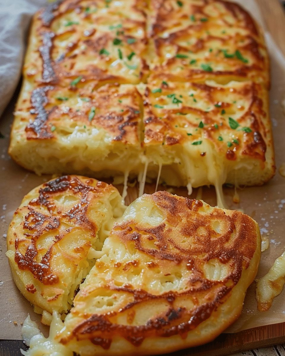 Pan-Fried Cheesy Potato Bread