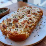 Penne Stuffed Garlic Cheese Bread