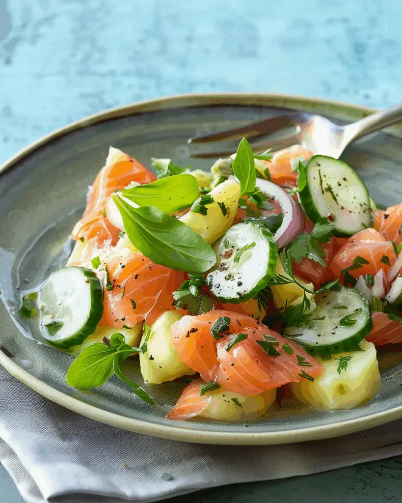 Poached Trout And Potato Salad
