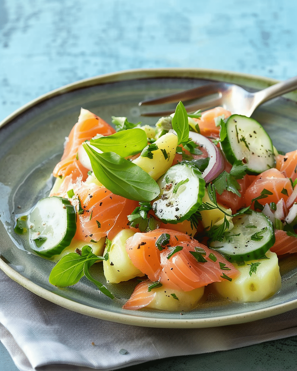 Poached Trout And Potato Salad