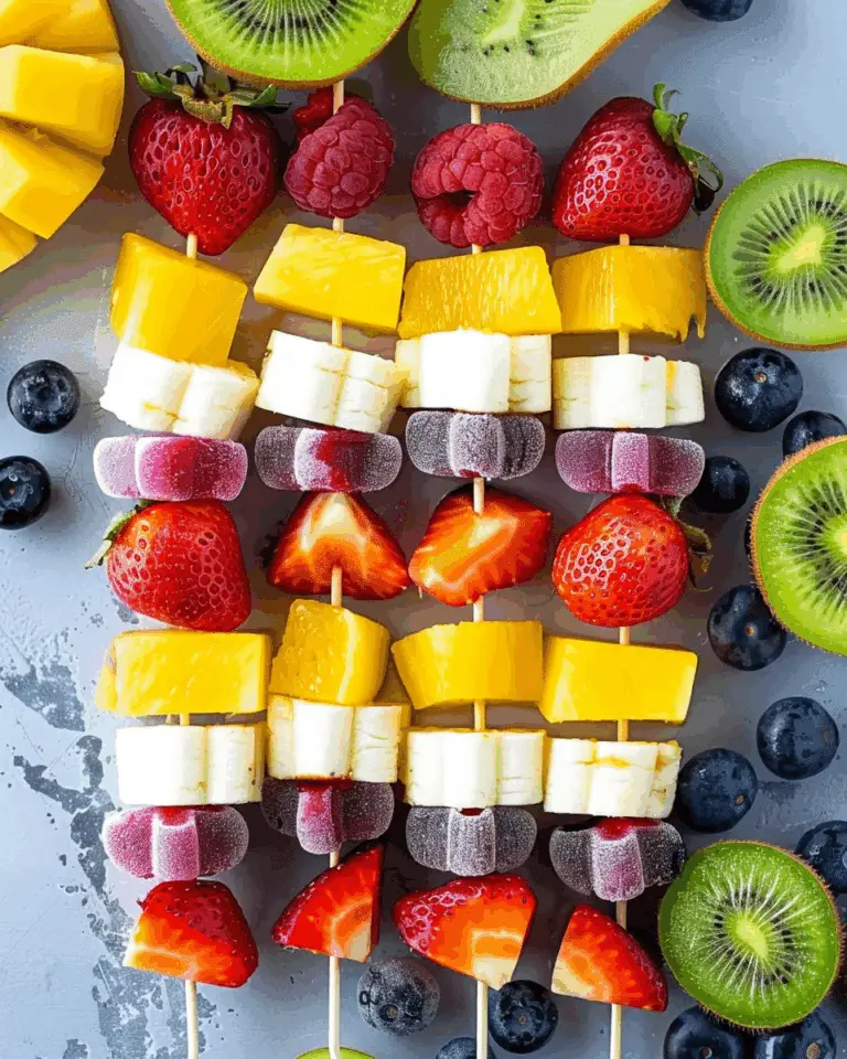 Rainbow Fruit Skewers