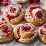 Raspberry Custard Buns