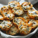 Cheesy Spinach Dip Bites