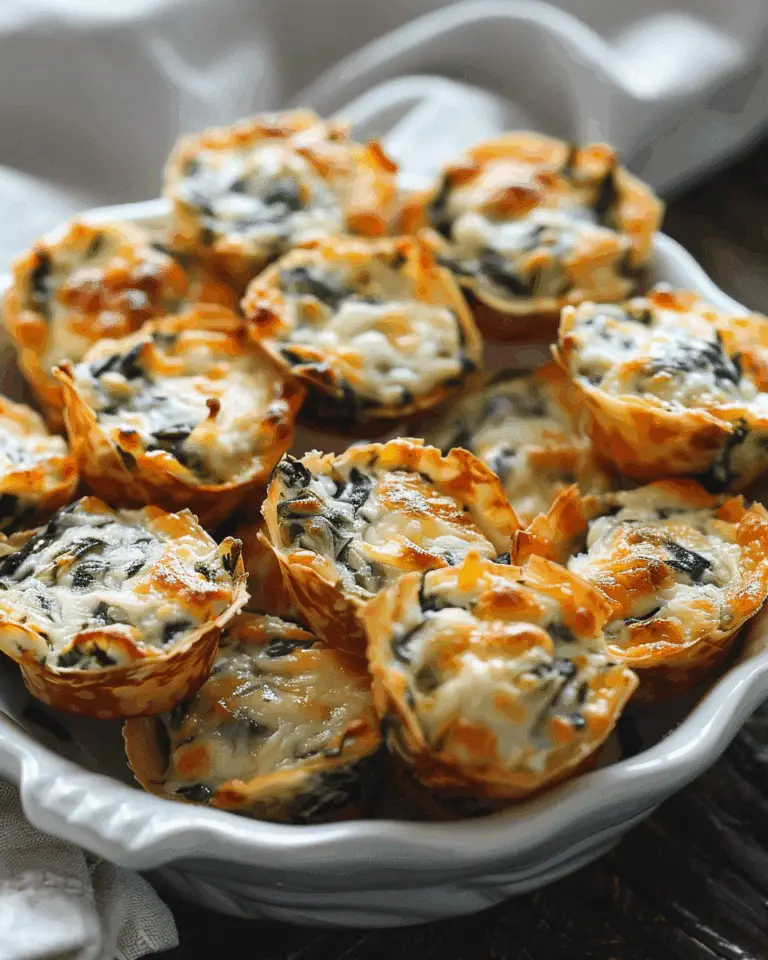 Cheesy Spinach Dip Bites