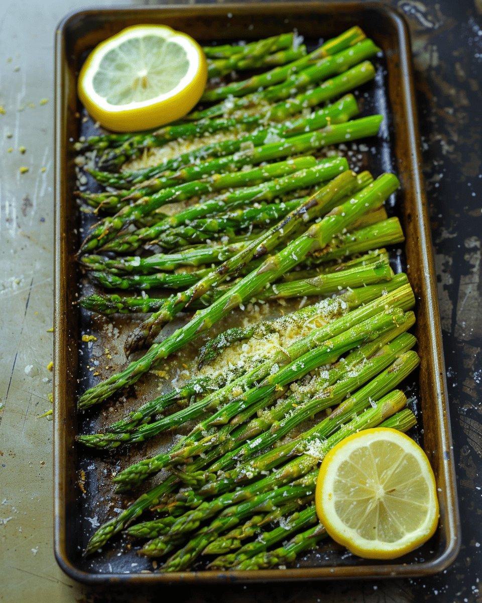 Roasted Asparagus With Lemon, Butter, And Parmesan