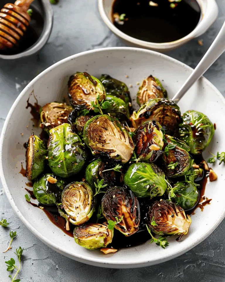 Roasted Brussels Sprouts With Balsamic Glaze