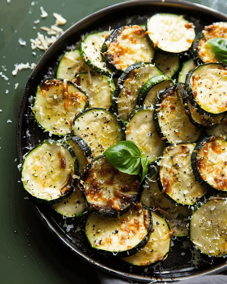 Roasted Zucchini with Parmesan