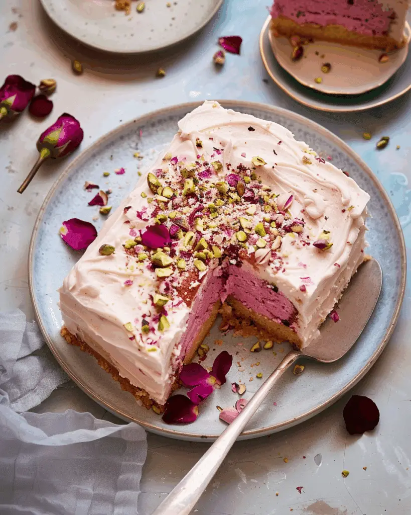 Rose & Pistachio Milk Cake