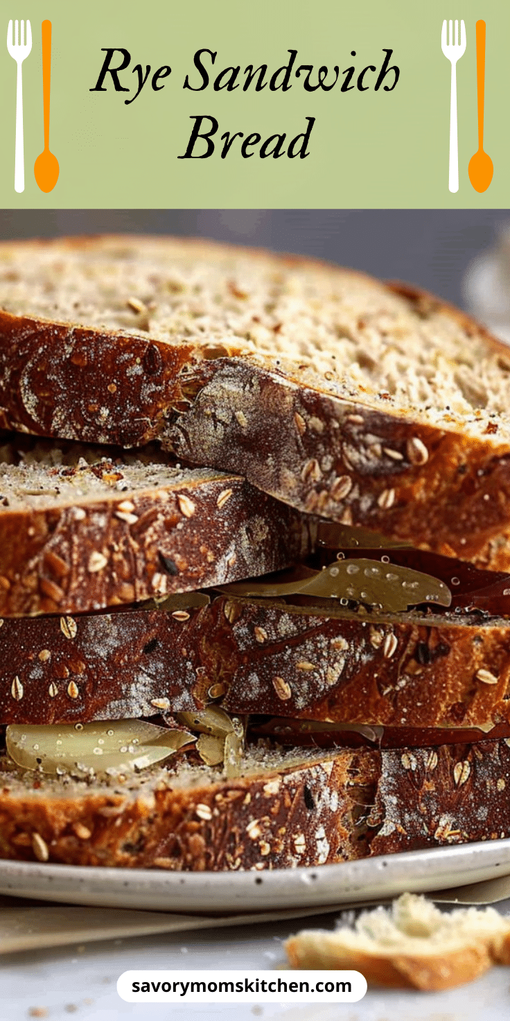 Sandwich Rye Bread | Savory Mom Kitchen
