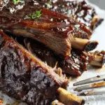 Slow Cooker Barbecued Beef Ribs