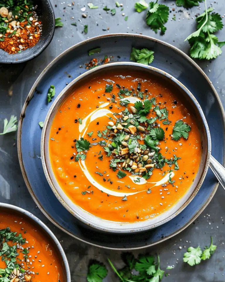 Spicy Instant Pot Carrot Harissa Soup
