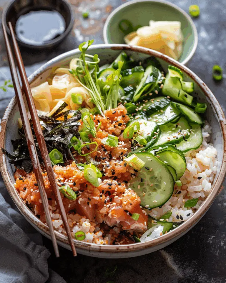 Spicy Tuna Sushi Bowl With Crispy Rice