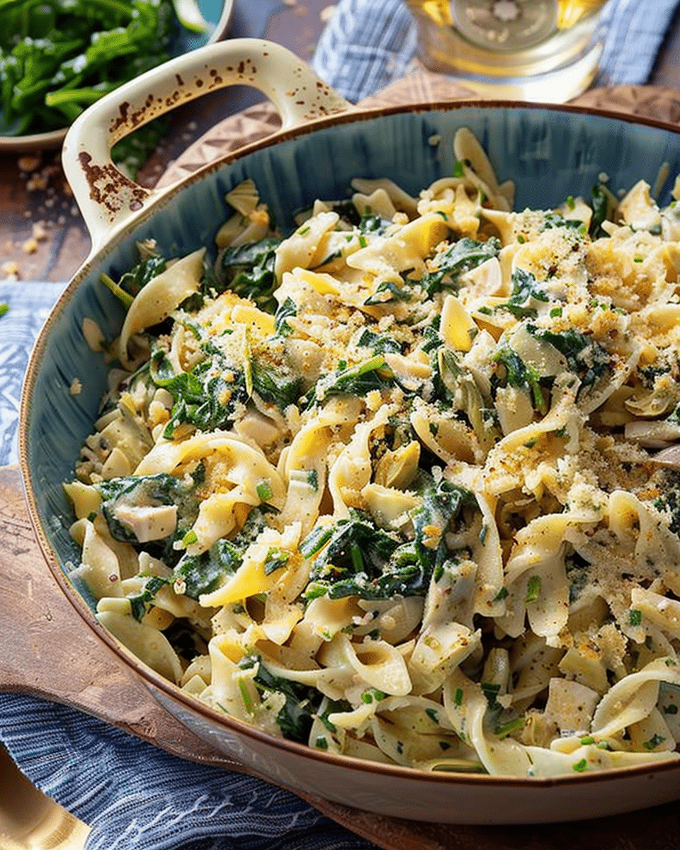 Spinach Artichoke Pasta
