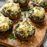 Spinach Artichoke Stuffed Mushrooms