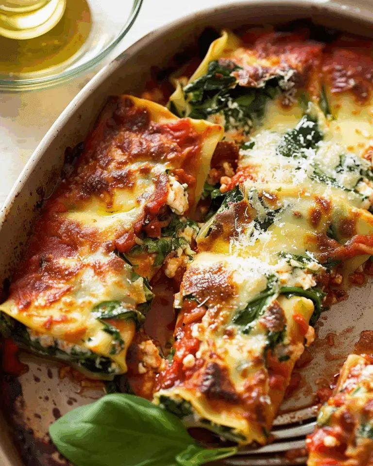 Spinach And Ricotta Cannelloni