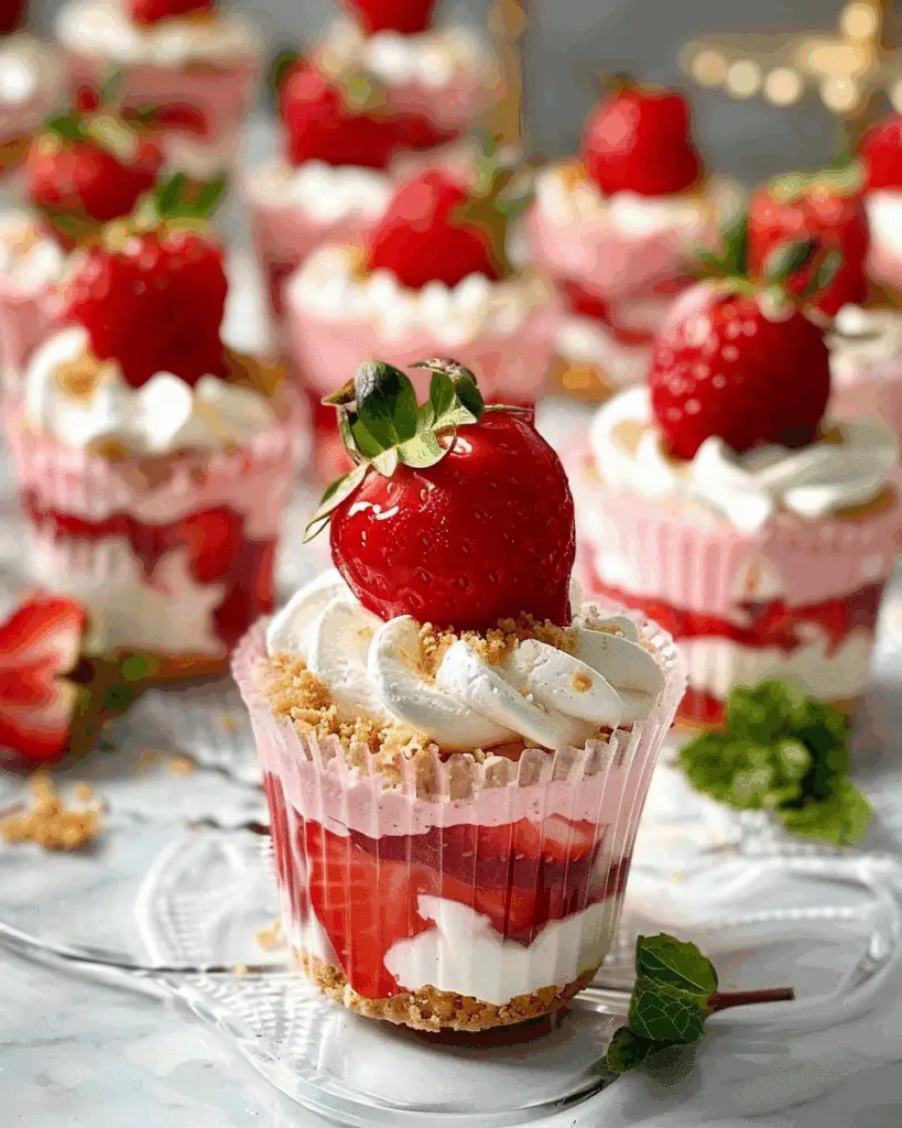 Strawberry Cheesecake Cups