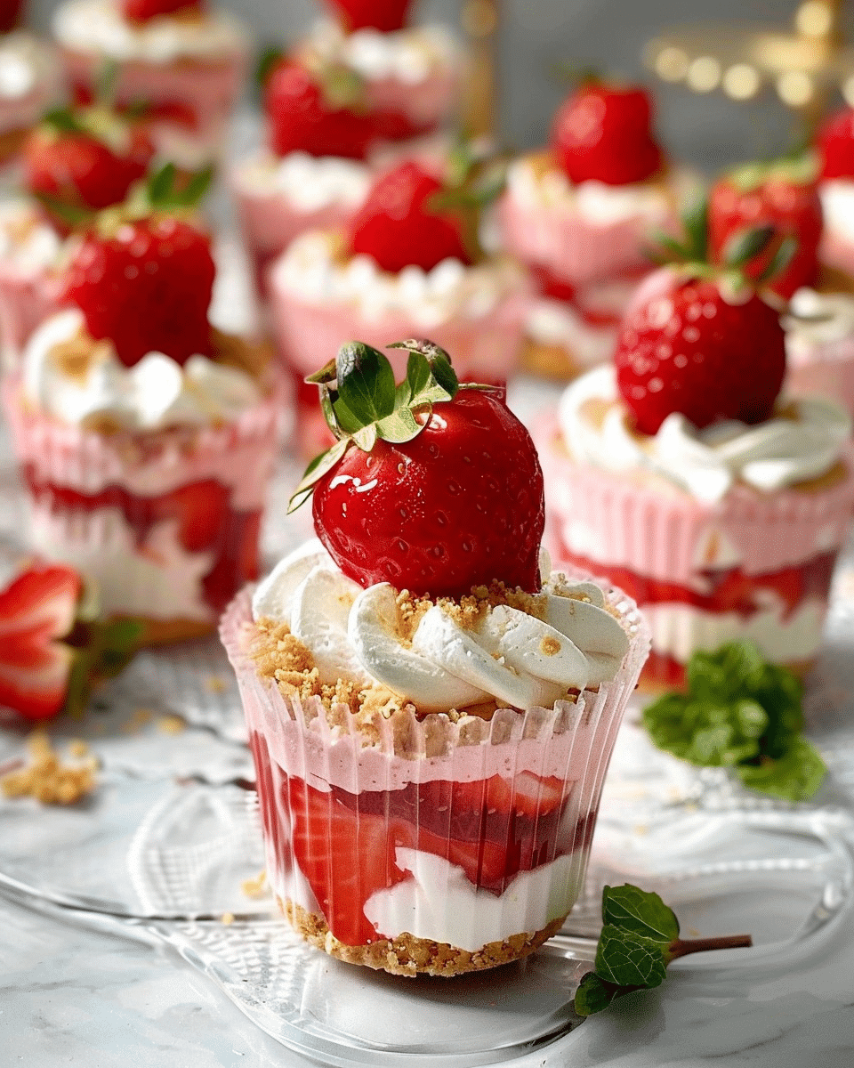 Strawberry Cheesecake Cups