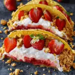 Strawberry Crunch Cheesecake Tacos