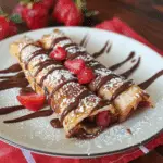 Strawberry and Nutella French Toast Rollups