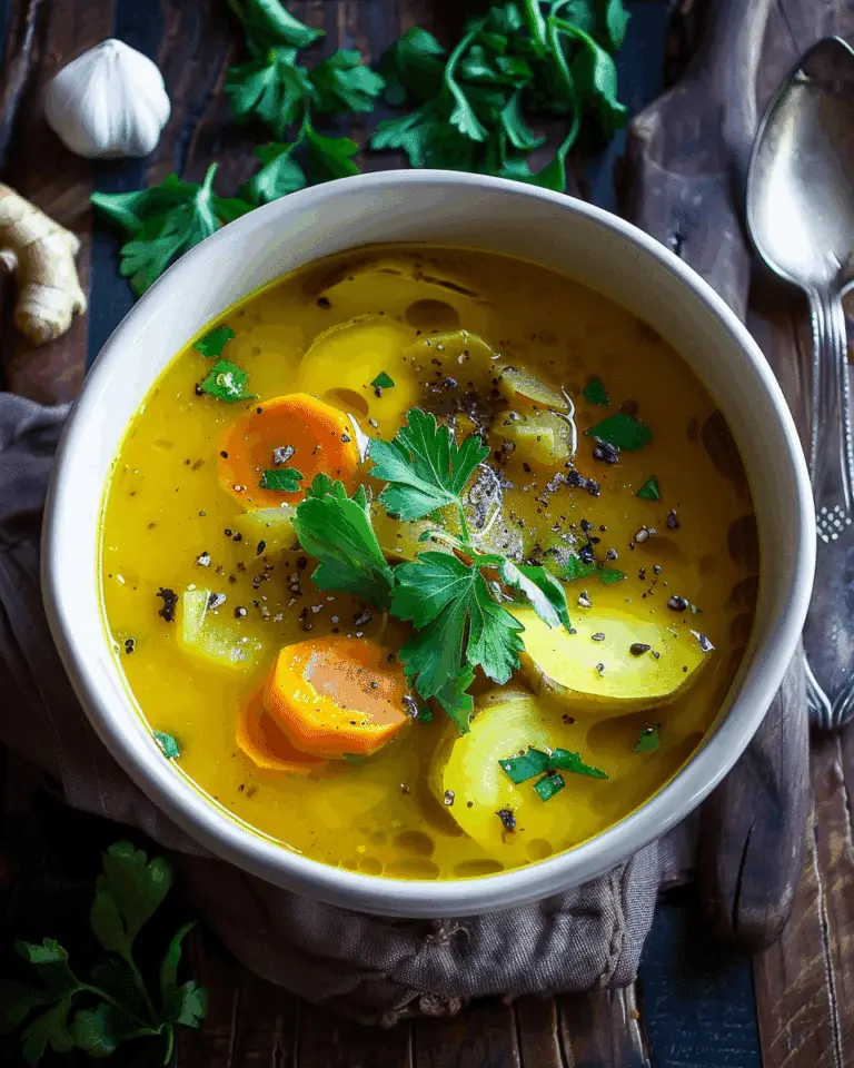Turmeric Ginger Vegetable Soup