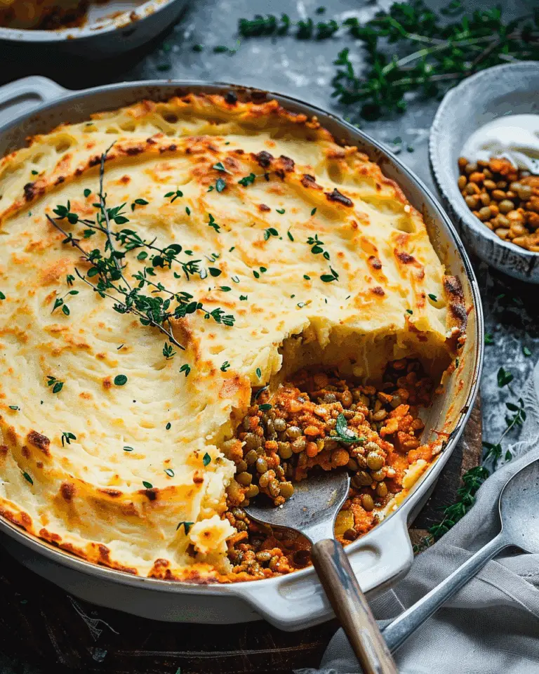Vegan Lentil Shepherd’s Pie