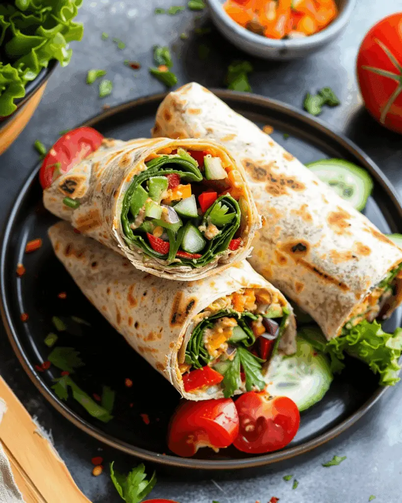 Hummus Veggie Wrap