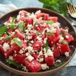 Watermelon Feta Salad with Mint