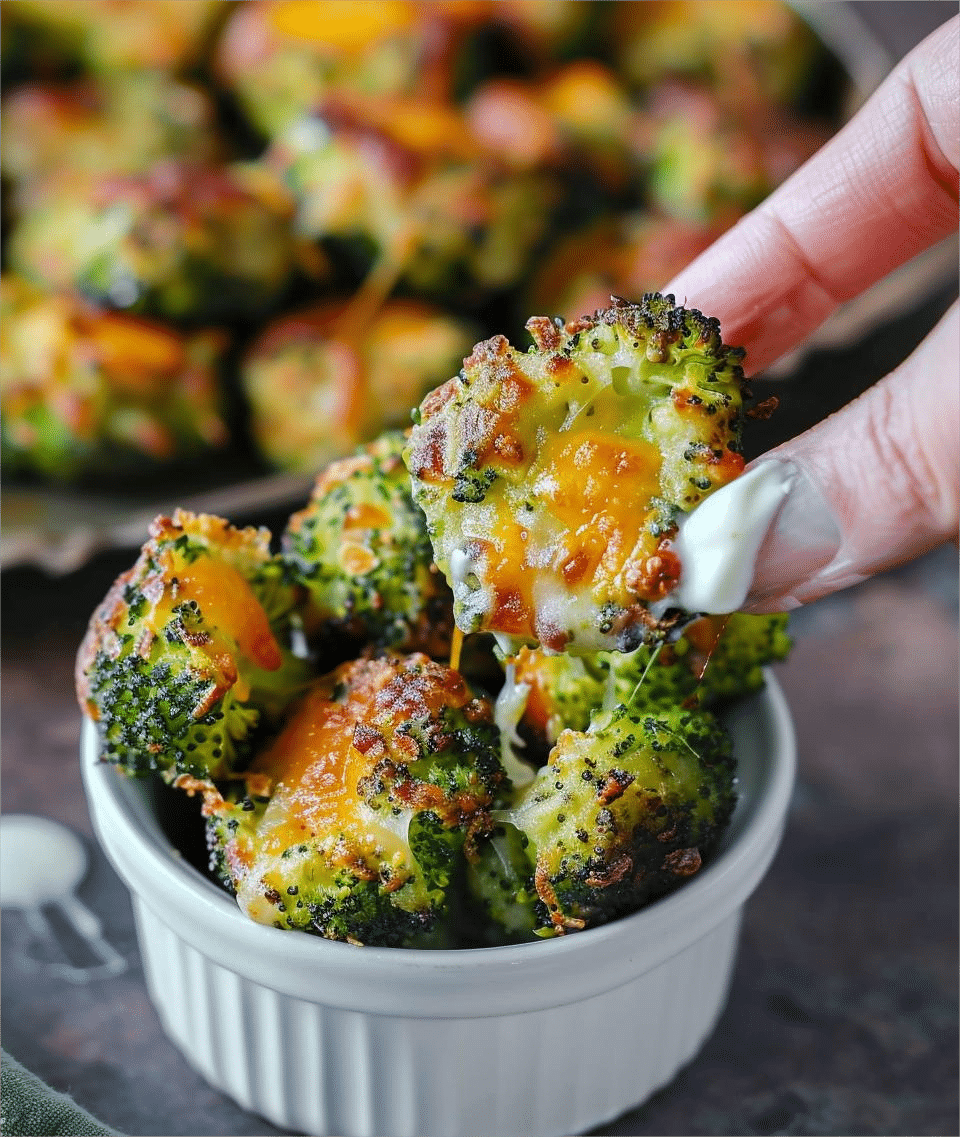 Cheesy Baked Broccoli Tots
