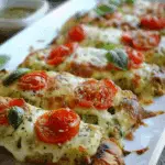 Cheesy Caprese Garlic Bread