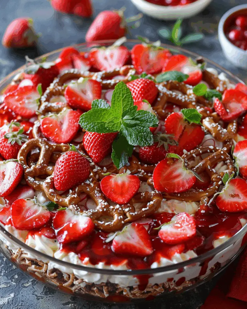 Old-Fashioned Strawberry Pretzel Salad