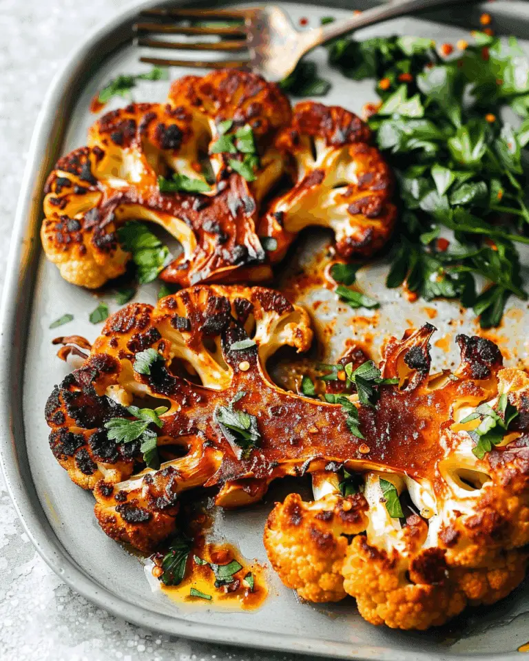 Harissa Spiced Cauliflower Steaks