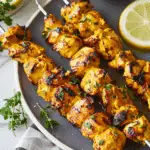 Saffron-Yogurt Chicken Kebabs