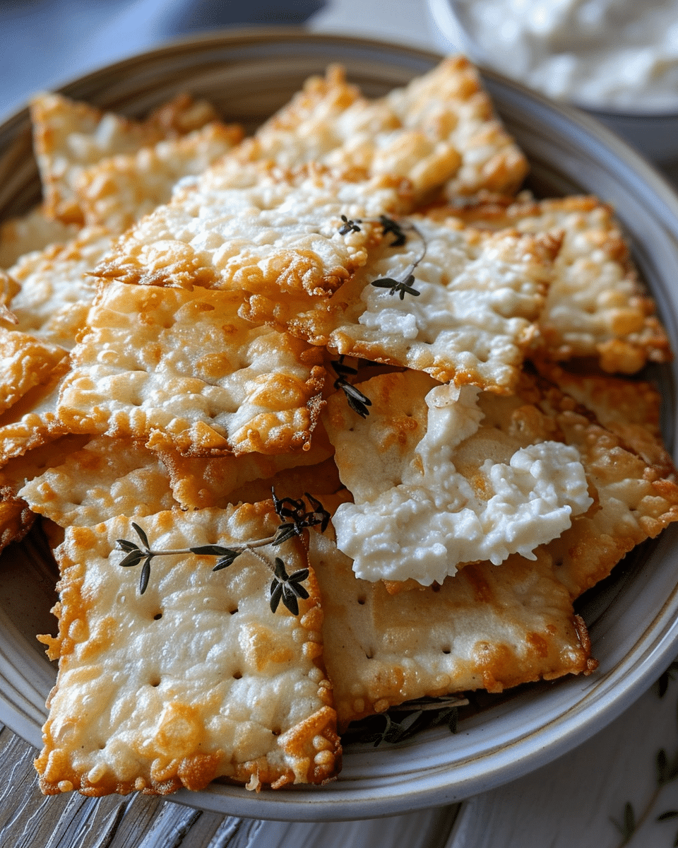 2-Ingredient Cottage Cheese Crackers