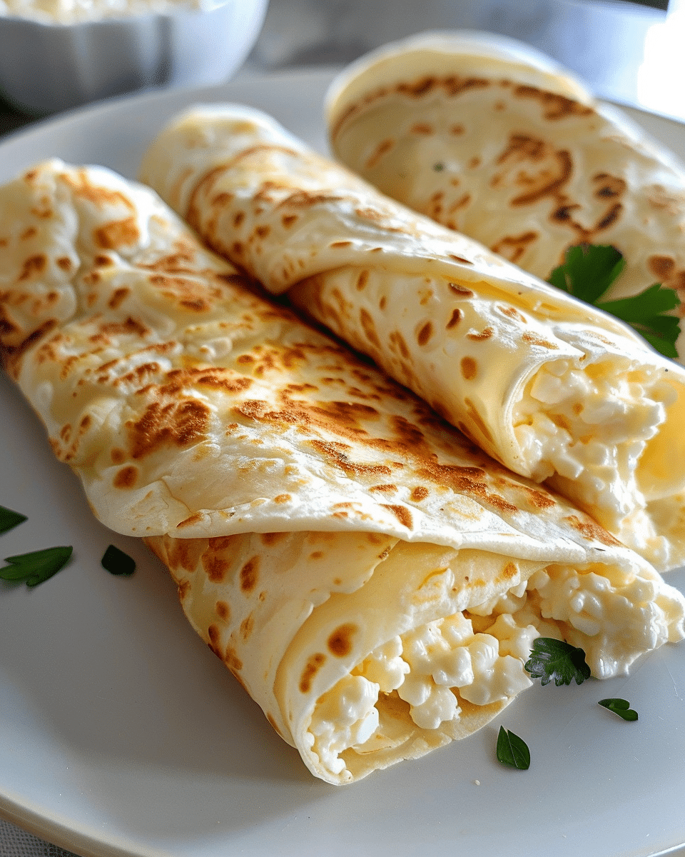2-Ingredient Cottage Cheese Wraps