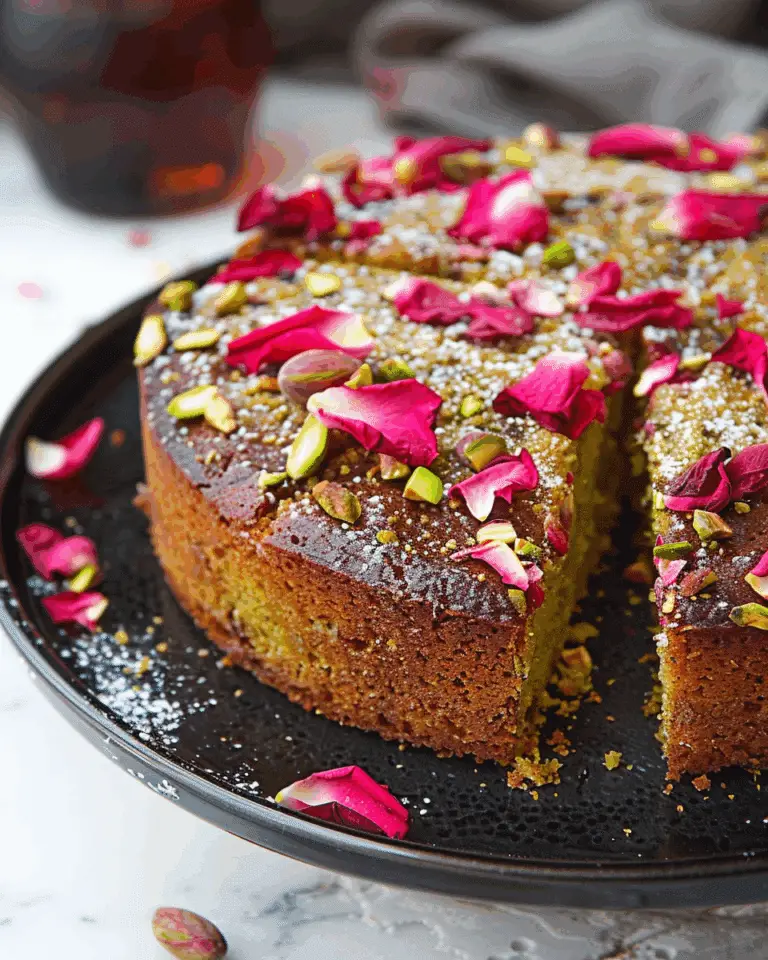 Ottolenghi Pistachio and Rosewater Semolina Cake