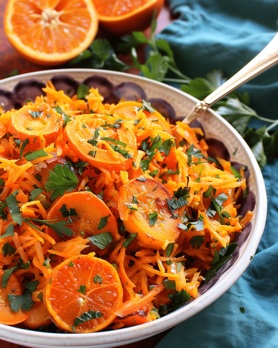 Moroccan Carrot Salad with Oranges