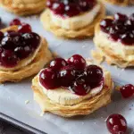3-Ingredient Cranberry Brie Bites