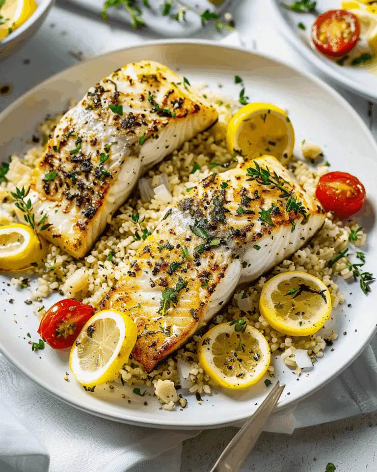 Lemon and Herb Sea Bass