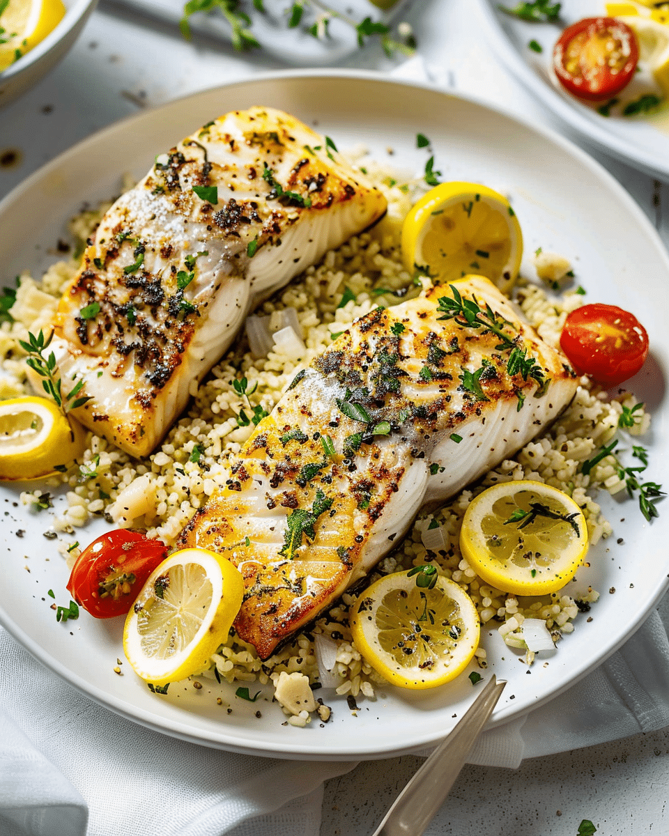 Lemon and Herb Sea Bass