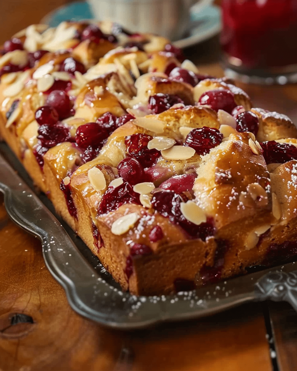 Cranberry-Almond Pull-Apart Bread