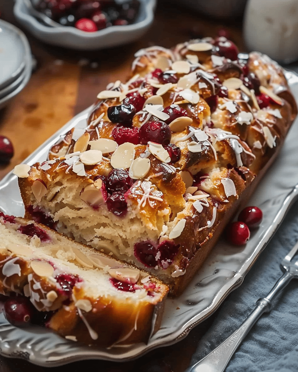 Cranberry-Almond Pull-Apart Bread